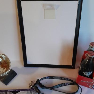 Colorado Rockies Memorabilia, Framed Todd Helton picture 6 pack collectors' bottles, gold mitt figure, scorecard magazine and more