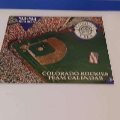 Colorado Rockies Collectible tickets and calendar