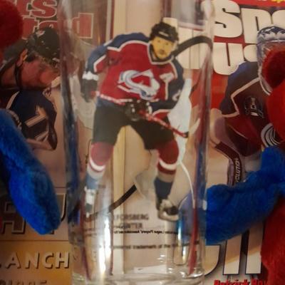 Colorado Avalanche Memorabilia bears, Mugs, and magazines