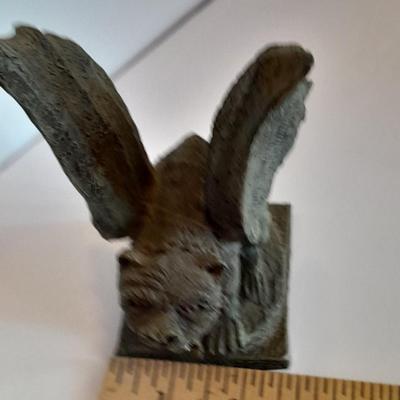 Antique Stone figure with small gargoyle figure