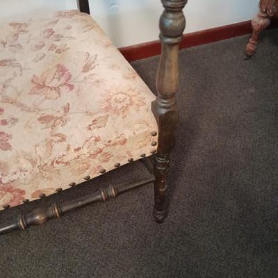 Antique Solid Oak Old English Armchair
