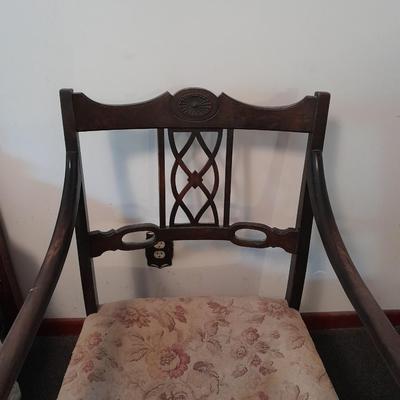 Antique Solid Oak Old English Armchair