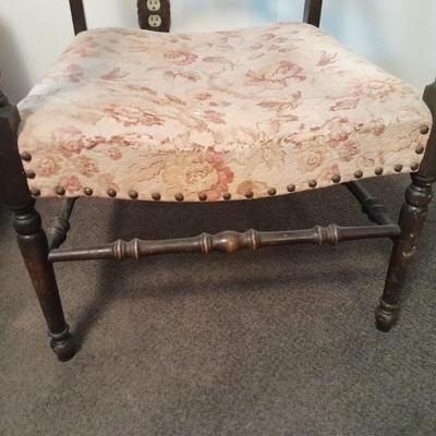 Antique Solid Oak Old English Armchair