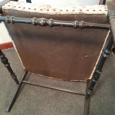 Antique Solid Oak Old English Armchair