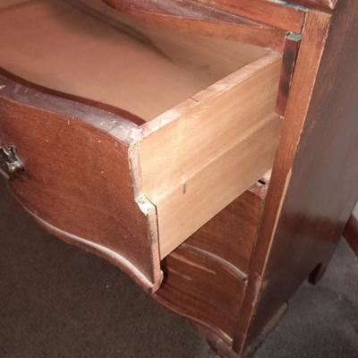 Antique claw footed MADDOX Mahogany Secretary Desk