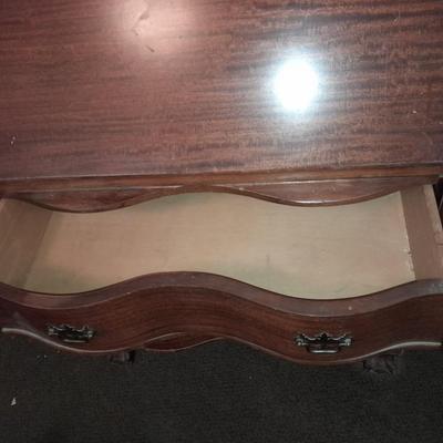 Antique claw footed MADDOX Mahogany Secretary Desk