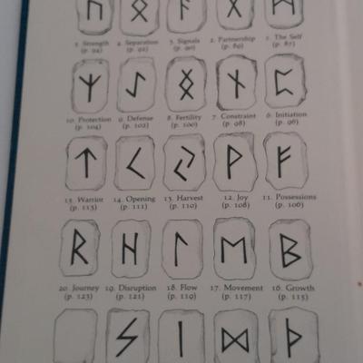 Rune Stone Set with The book of Runes by Ralph Blum