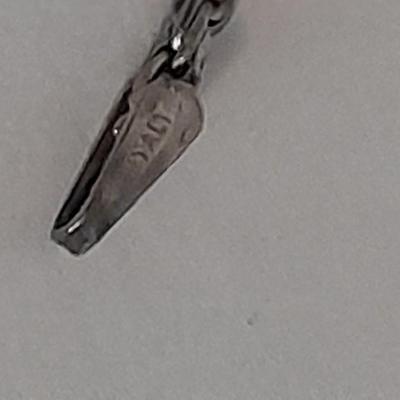 Stunning blue Stone pendant "Healing necklace" with marked .925 Italy chain.