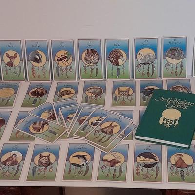 Jamie Sams & David Carson Medicine cards set with medicine cards hardback book.