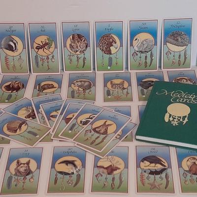 Jamie Sams & David Carson Medicine cards set with medicine cards hardback book.