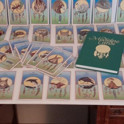 Jamie Sams & David Carson Medicine cards set with medicine cards hardback book.