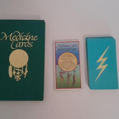 Jamie Sams & David Carson Medicine cards set with medicine cards hardback book.