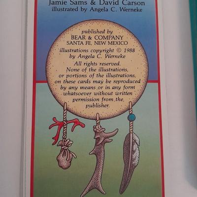 Jamie Sams & David Carson Medicine cards set with medicine cards hardback book.