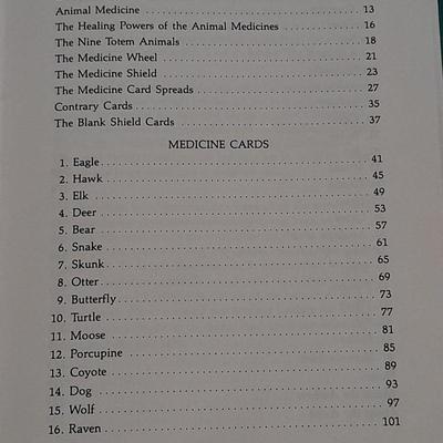 Jamie Sams & David Carson Medicine cards set with medicine cards hardback book.