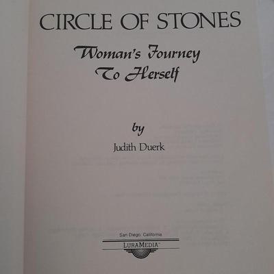 Healing stones, rose quartz, satin spar / selenite and Circle of stones Woman's journey to herself and more