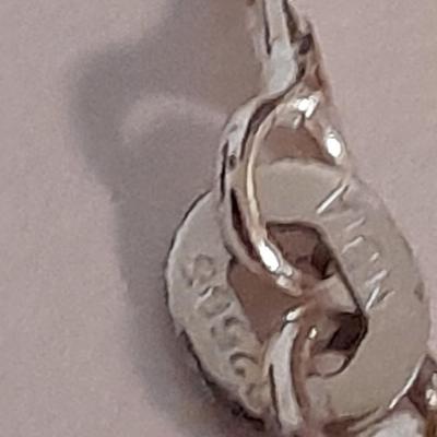 Clear raw point Quartz crystal Talisman pendant on marked India 925 Chain