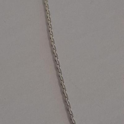 Clear raw point Quartz crystal Talisman pendant on marked India 925 Chain