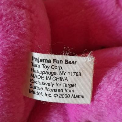 Collection of plush teddy bears TY, Barbie and others