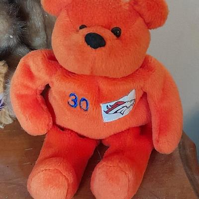 Collection of plush teddy bears TY, Barbie and others