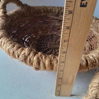 Two neat woven baskets