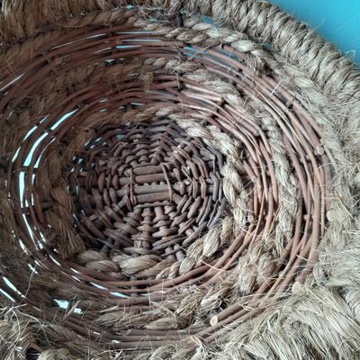 Two neat woven baskets