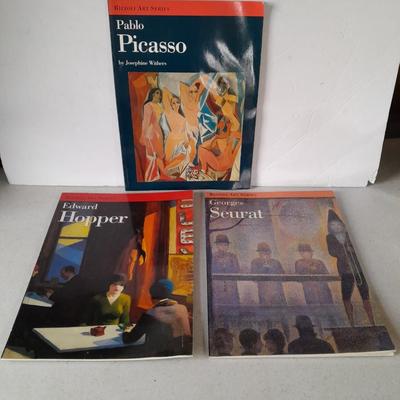 Rizzoli Art Series books - Pablo Picasso - Edward Hopper - and Gerges Seurat
