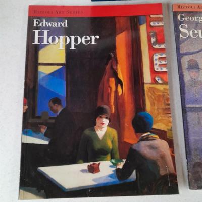 Rizzoli Art Series books - Pablo Picasso - Edward Hopper - and Gerges Seurat