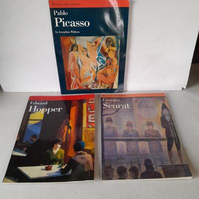 Rizzoli Art Series books - Pablo Picasso - Edward Hopper - and Gerges Seurat