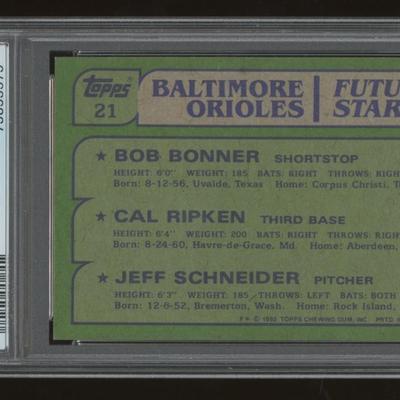 Cal Ripken rookie card