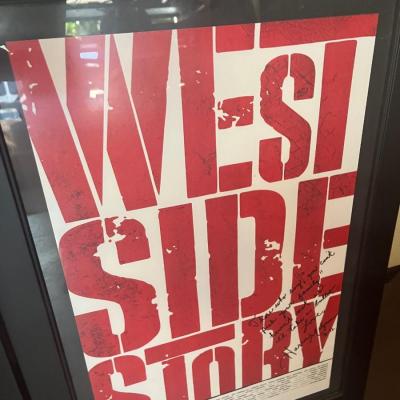 Signed west Side Story Broadway Theatre poster Harris Milgrim