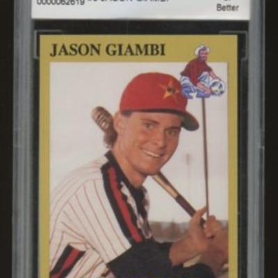 Jason Giambi minor league card