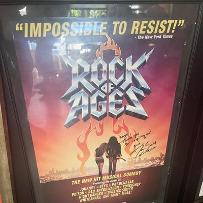 Original Rock of Ages Billboard Signed