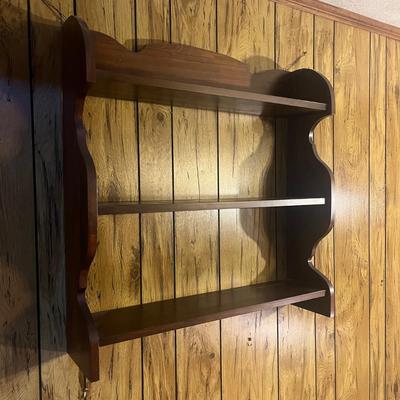 Wooden Magazine Rack & Two Display Shelf (LR-MG)
