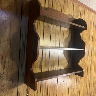 Wooden Magazine Rack & Two Display Shelf (LR-MG)