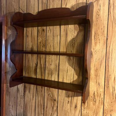 Wooden Magazine Rack & Two Display Shelf (LR-MG)