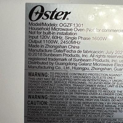 1100W Oster OGZF1301 Microwave (K-RG)