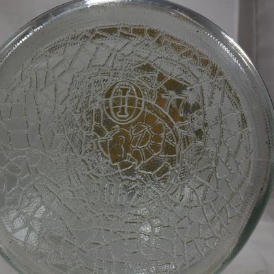 Vintage Owens Illinois Large Glass Jar with Lid 18.5x10.5
