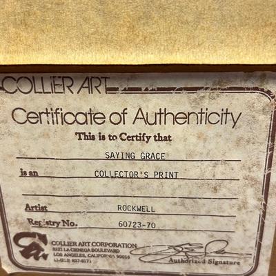 Norman Rockwell Framed Art & Other Collectibles (K-RG)