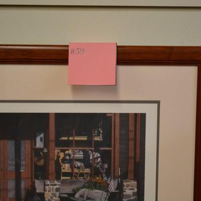 "Ginseng" Mountain Morning / OE" Framed, Matted, & Signed Jack Flynn '05 Wall Art