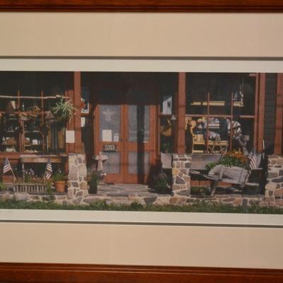 "Ginseng" Mountain Morning / OE" Framed, Matted, & Signed Jack Flynn '05 Wall Art