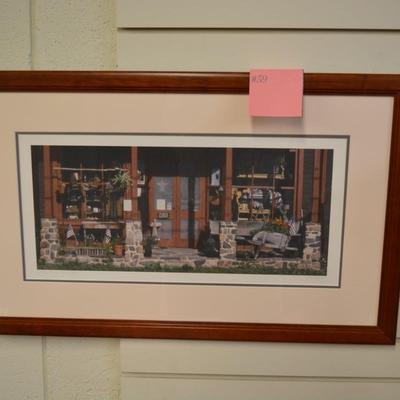 "Ginseng" Mountain Morning / OE" Framed, Matted, & Signed Jack Flynn '05 Wall Art