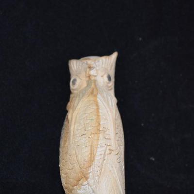 7.5" PARASIT Owl Carving, INDONESIA