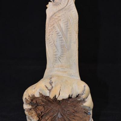 7.5" PARASIT Owl Carving, INDONESIA