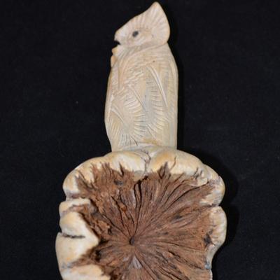 7.5" PARASIT Owl Carving, INDONESIA