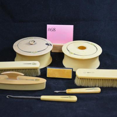 Vintage Lot of Celluloid Vanity Items