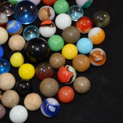 Jar of Vintage Marbles