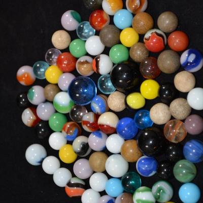Jar of Vintage Marbles