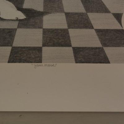 Local Ken Schuler Signed Print 1988 "Your Move" #53/250