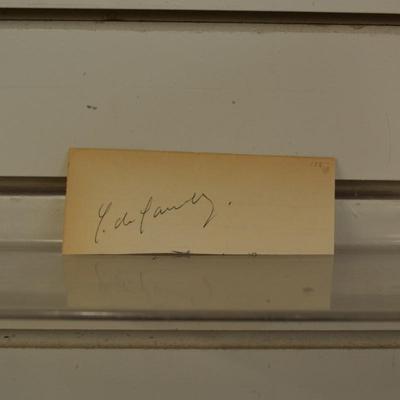 Vintage Signed Correspondence Post WWII Charles De Gaulle - Unauthenticated