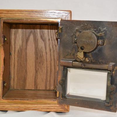 Vintage P.O. Mailbox Door Bank with Combination